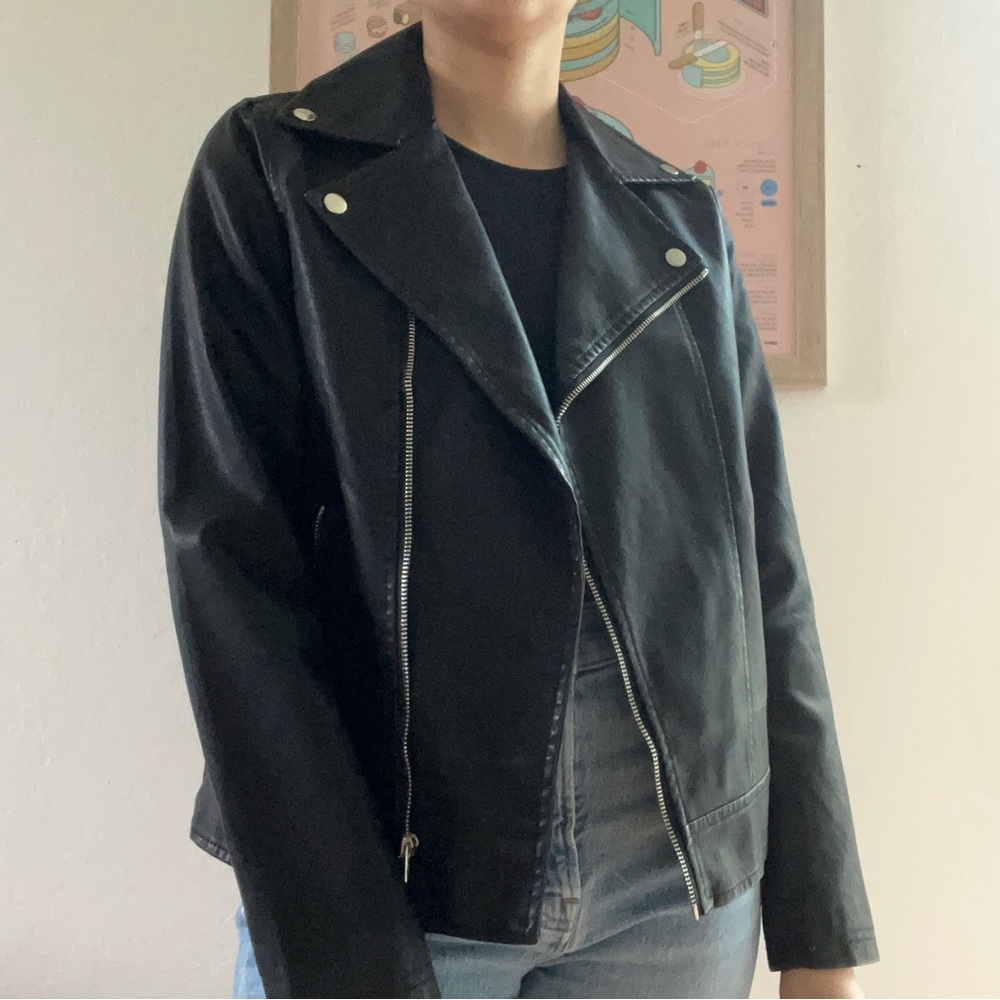 Pleather Jacket ASOS Sz S